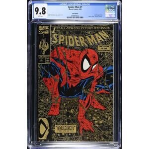 SPIDER-MAN 1  CGC 9.8  McFarlane *GOLD 2nd 1990 NM+ FRESH  864022CASE 864022